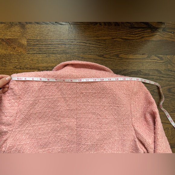 River Island Pink Tweed Blazer – Elegant Chanel-Inspired Style NWT - Picture 11 of 14